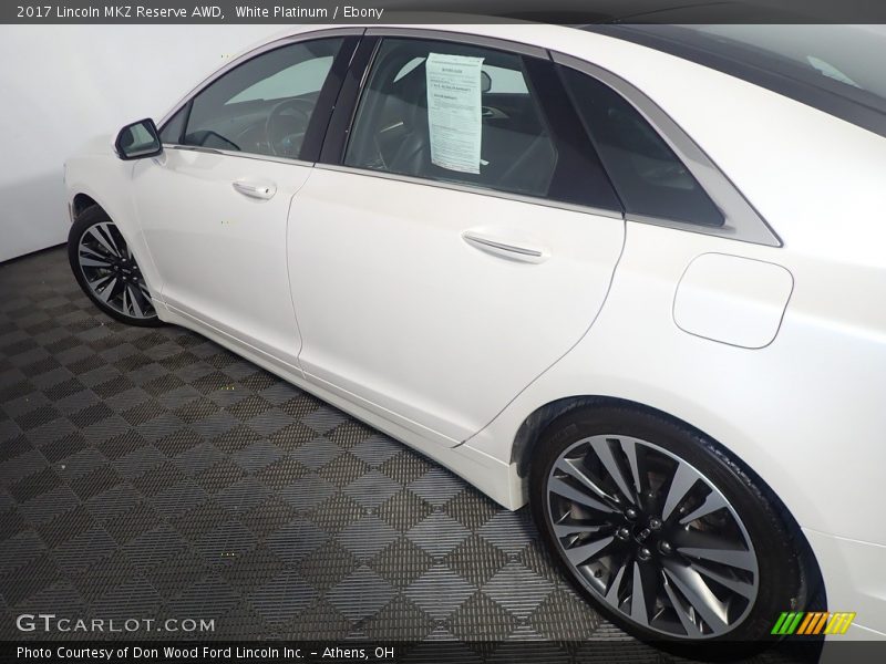 White Platinum / Ebony 2017 Lincoln MKZ Reserve AWD