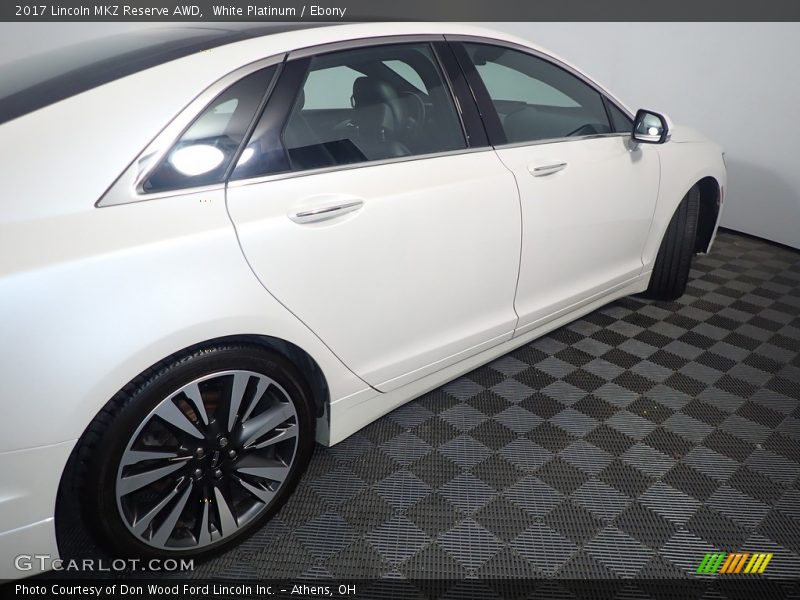 White Platinum / Ebony 2017 Lincoln MKZ Reserve AWD