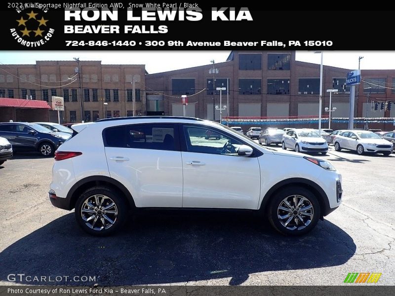 Snow White Pearl / Black 2022 Kia Sportage Nightfall Edition AWD