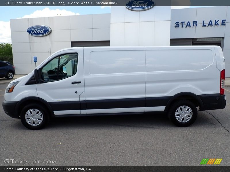 Oxford White / Charcoal Black 2017 Ford Transit Van 250 LR Long