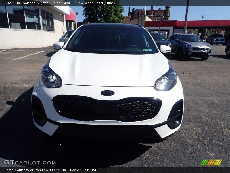 Snow White Pearl / Black 2022 Kia Sportage Nightfall Edition AWD