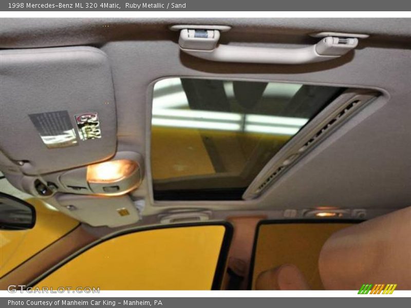 Ruby Metallic / Sand 1998 Mercedes-Benz ML 320 4Matic