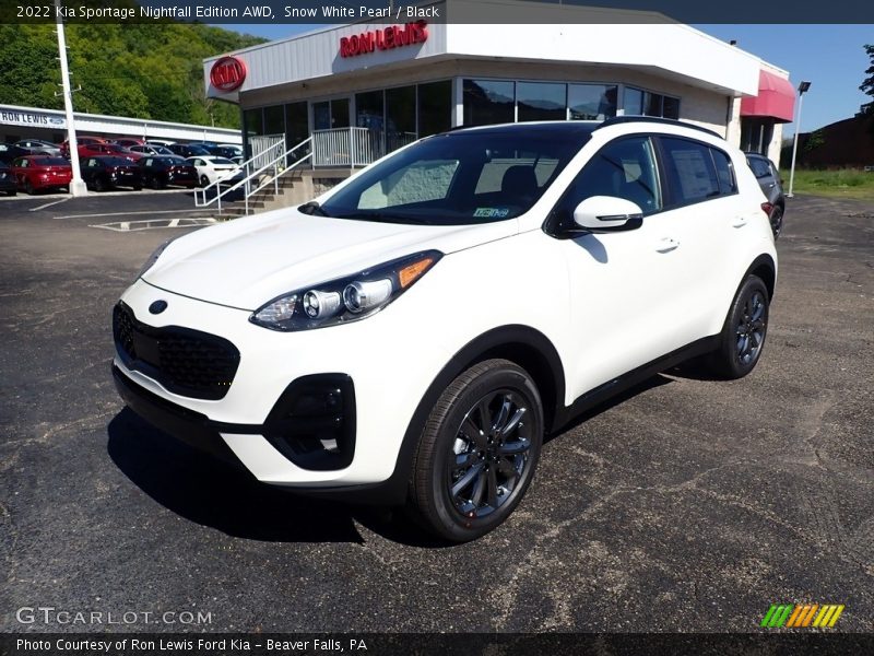 Snow White Pearl / Black 2022 Kia Sportage Nightfall Edition AWD