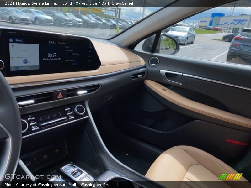 Oxford Blue / Dark Gray/Camel 2021 Hyundai Sonata Limited Hybrid