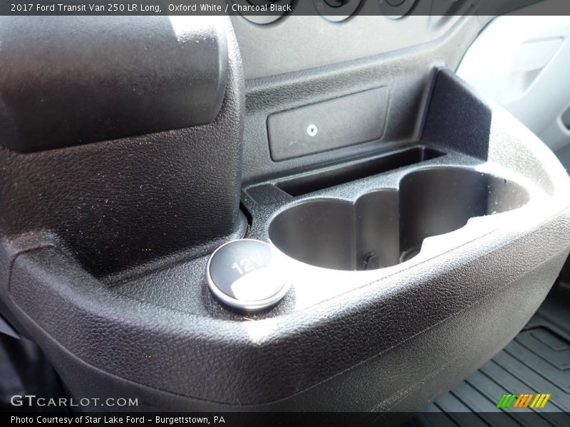 Oxford White / Charcoal Black 2017 Ford Transit Van 250 LR Long