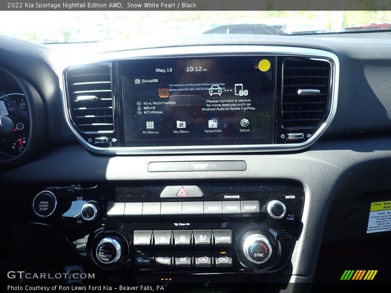 Snow White Pearl / Black 2022 Kia Sportage Nightfall Edition AWD