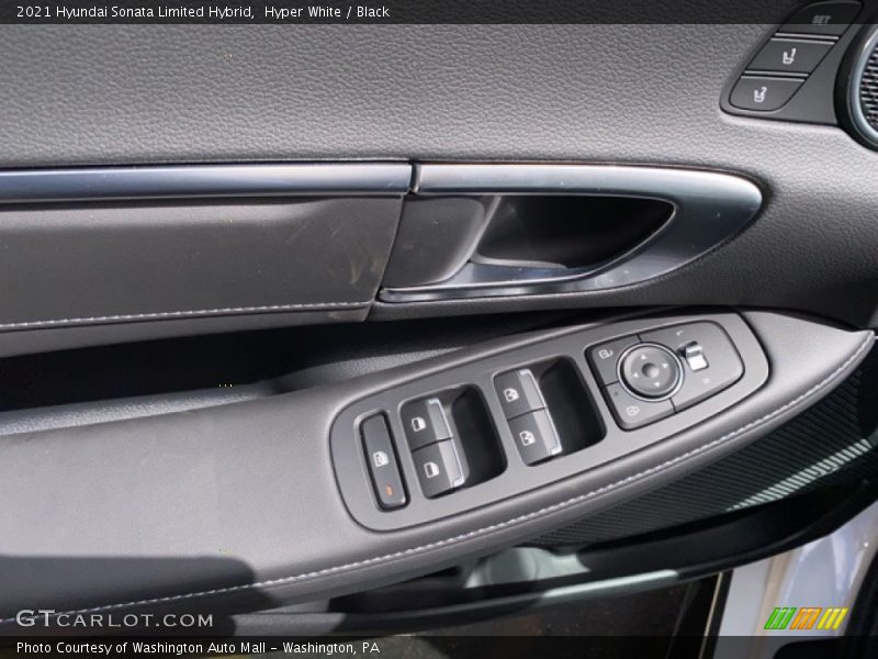 Hyper White / Black 2021 Hyundai Sonata Limited Hybrid