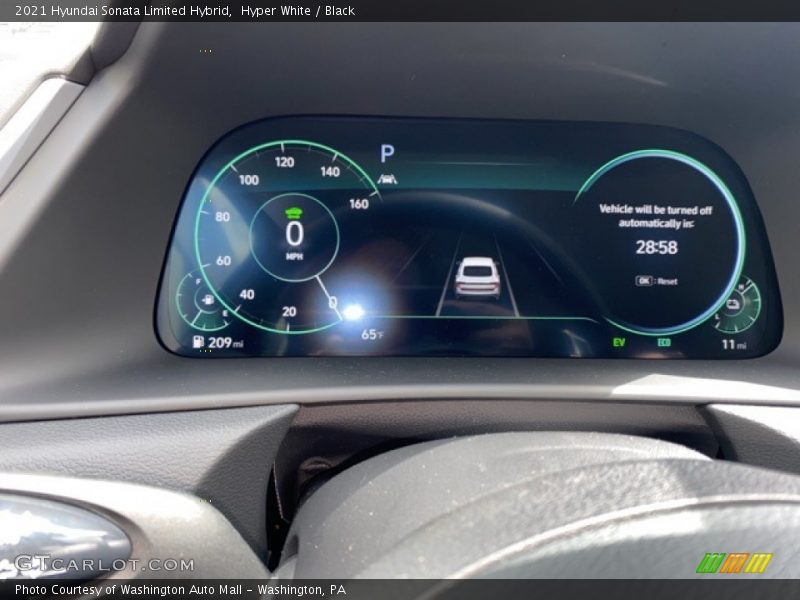 Hyper White / Black 2021 Hyundai Sonata Limited Hybrid