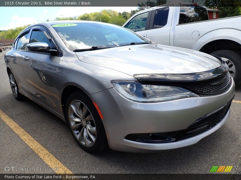 Billet Silver Metallic / Black 2015 Chrysler 200 S