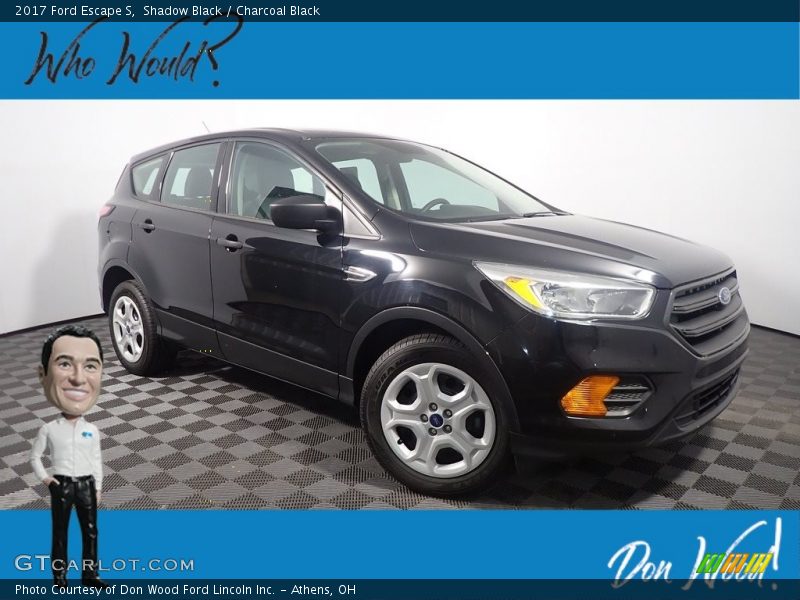 Shadow Black / Charcoal Black 2017 Ford Escape S
