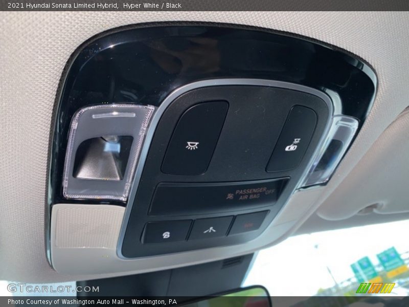 Hyper White / Black 2021 Hyundai Sonata Limited Hybrid
