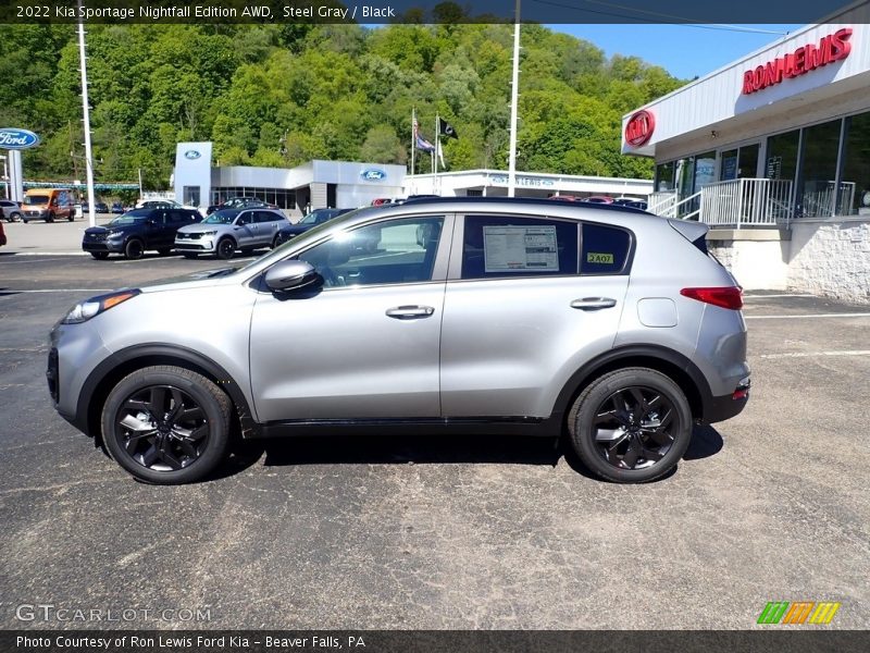 Steel Gray / Black 2022 Kia Sportage Nightfall Edition AWD