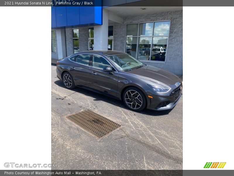 Portofino Gray / Black 2021 Hyundai Sonata N Line