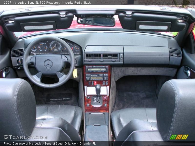 Imperial Red / Black 1997 Mercedes-Benz SL 500 Roadster