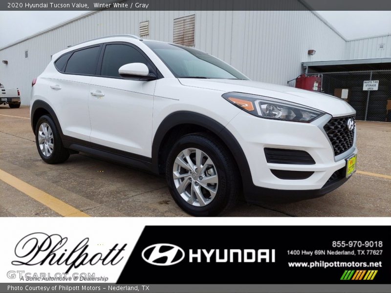 Winter White / Gray 2020 Hyundai Tucson Value