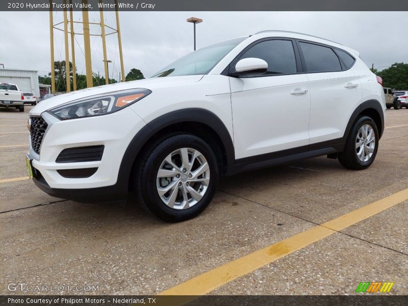 Winter White / Gray 2020 Hyundai Tucson Value