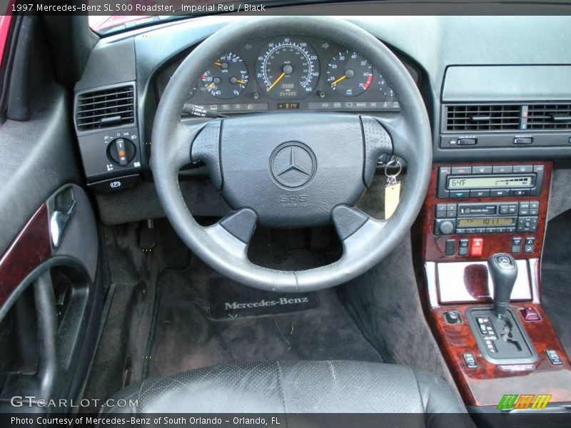 Imperial Red / Black 1997 Mercedes-Benz SL 500 Roadster