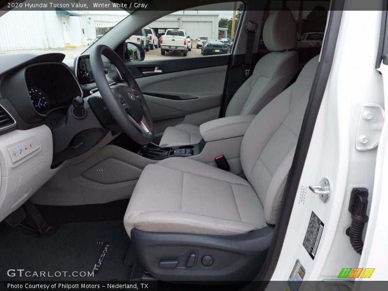 Winter White / Gray 2020 Hyundai Tucson Value
