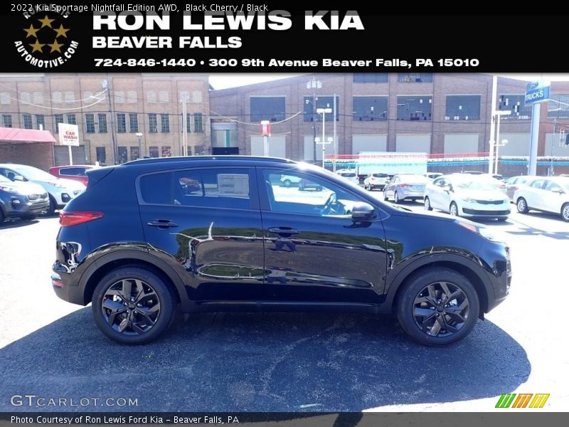 Black Cherry / Black 2022 Kia Sportage Nightfall Edition AWD