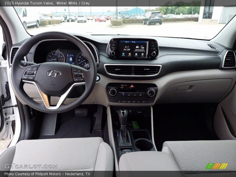 Winter White / Gray 2020 Hyundai Tucson Value
