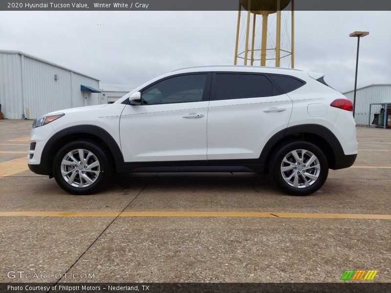 Winter White / Gray 2020 Hyundai Tucson Value