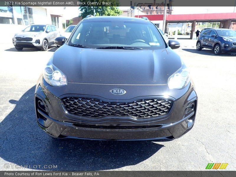 Black Cherry / Black 2022 Kia Sportage Nightfall Edition AWD