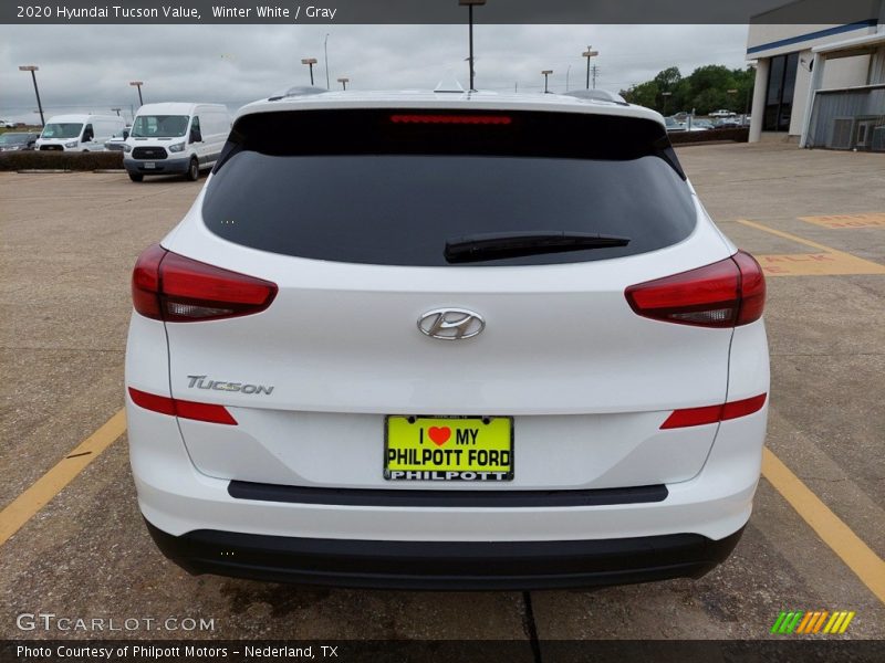 Winter White / Gray 2020 Hyundai Tucson Value
