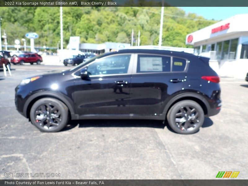 Black Cherry / Black 2022 Kia Sportage Nightfall Edition AWD