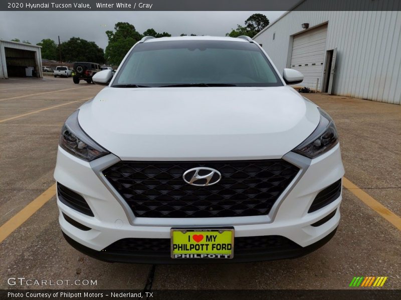 Winter White / Gray 2020 Hyundai Tucson Value