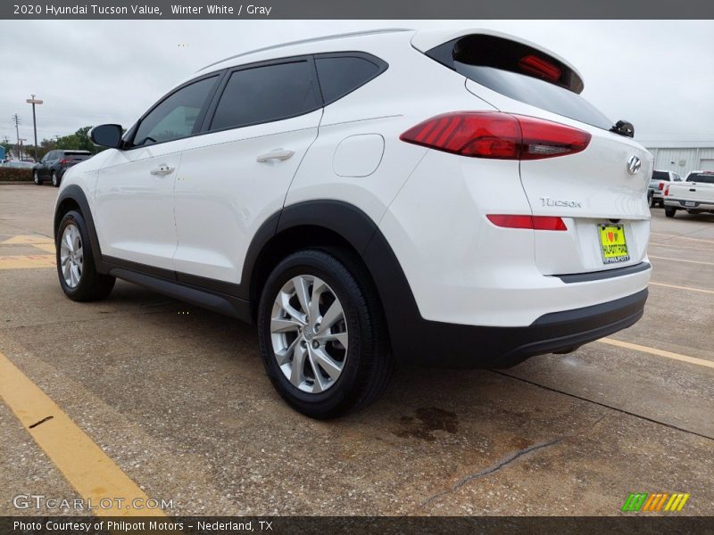 Winter White / Gray 2020 Hyundai Tucson Value