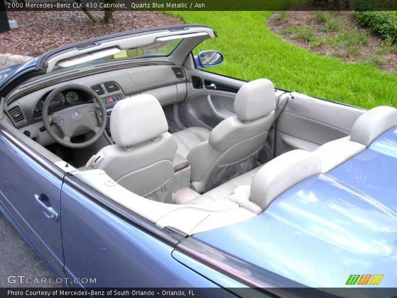 Quartz Blue Metallic / Ash 2000 Mercedes-Benz CLK 430 Cabriolet