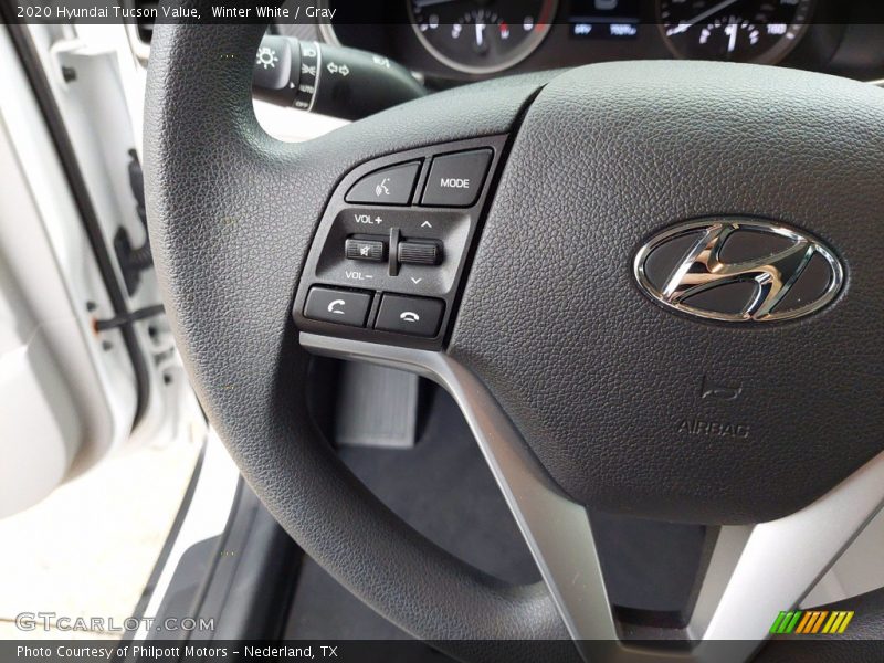 Winter White / Gray 2020 Hyundai Tucson Value