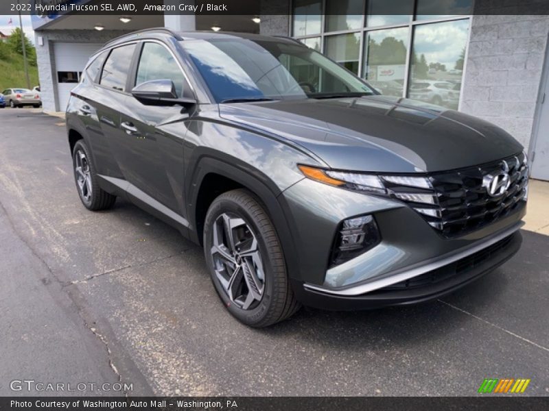 Amazon Gray / Black 2022 Hyundai Tucson SEL AWD