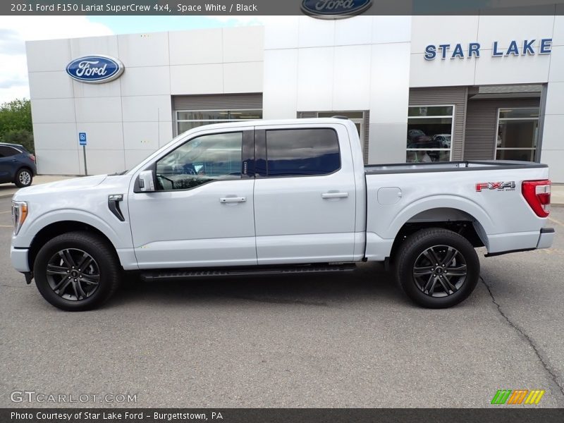 Space White / Black 2021 Ford F150 Lariat SuperCrew 4x4