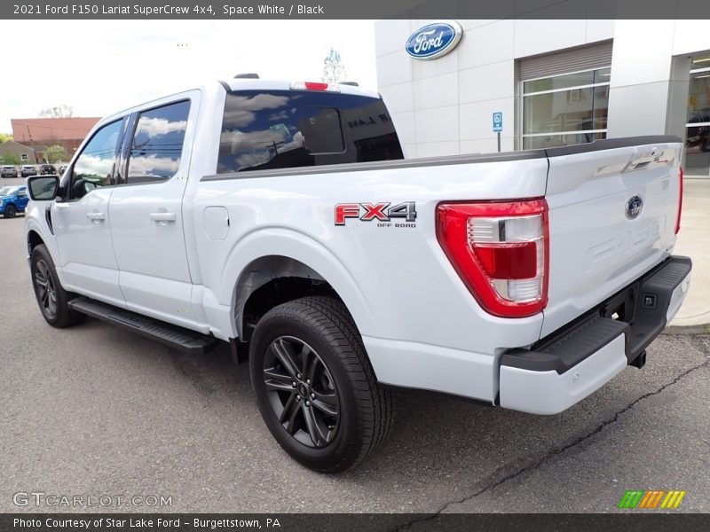 Space White / Black 2021 Ford F150 Lariat SuperCrew 4x4