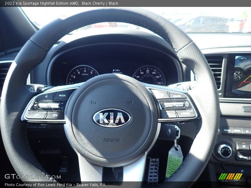 Black Cherry / Black 2022 Kia Sportage Nightfall Edition AWD