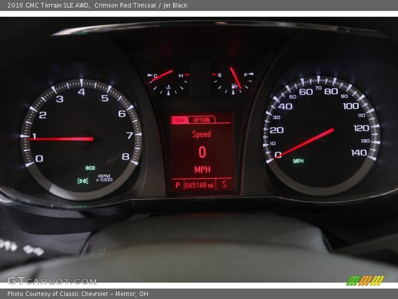 Crimson Red Tintcoat / Jet Black 2016 GMC Terrain SLE AWD