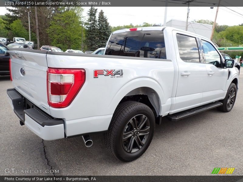 Space White / Black 2021 Ford F150 Lariat SuperCrew 4x4