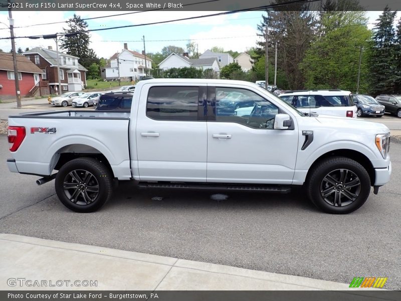 Space White / Black 2021 Ford F150 Lariat SuperCrew 4x4