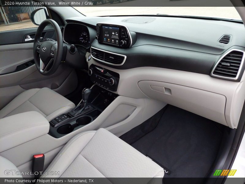 Winter White / Gray 2020 Hyundai Tucson Value
