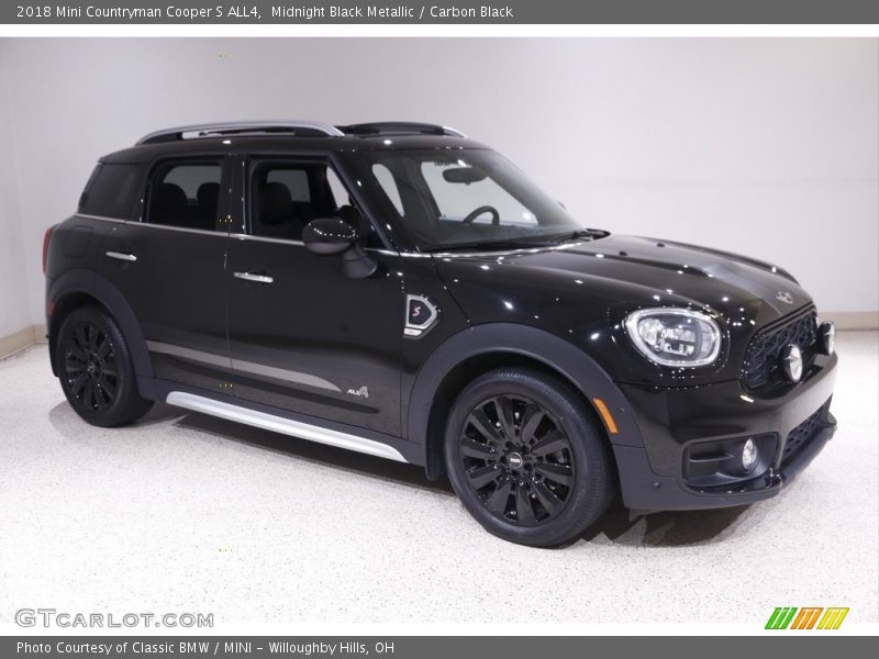 Midnight Black Metallic / Carbon Black 2018 Mini Countryman Cooper S ALL4