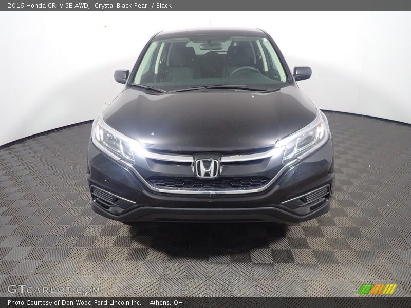 Crystal Black Pearl / Black 2016 Honda CR-V SE AWD