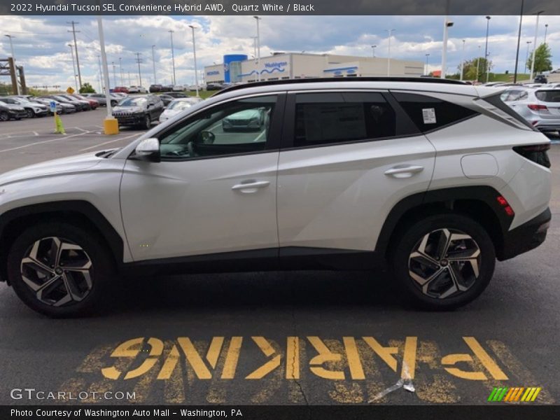 Quartz White / Black 2022 Hyundai Tucson SEL Convienience Hybrid AWD
