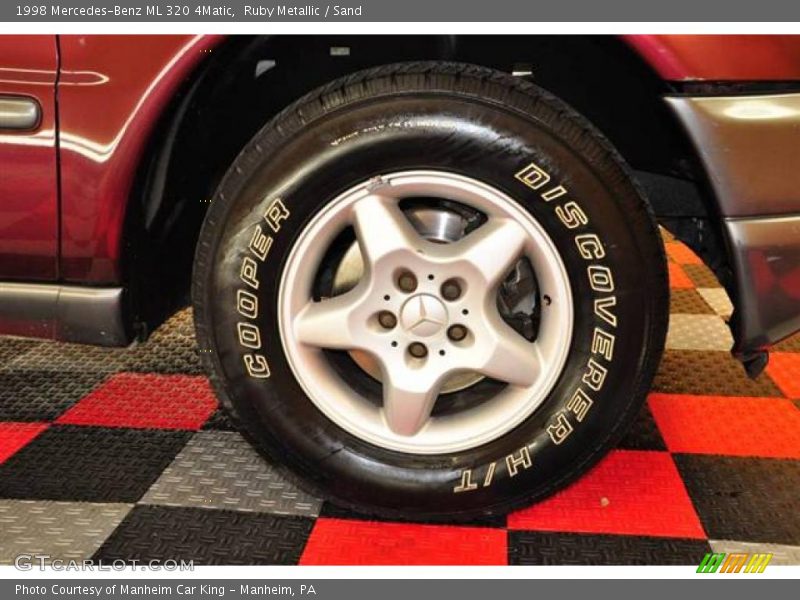 Ruby Metallic / Sand 1998 Mercedes-Benz ML 320 4Matic