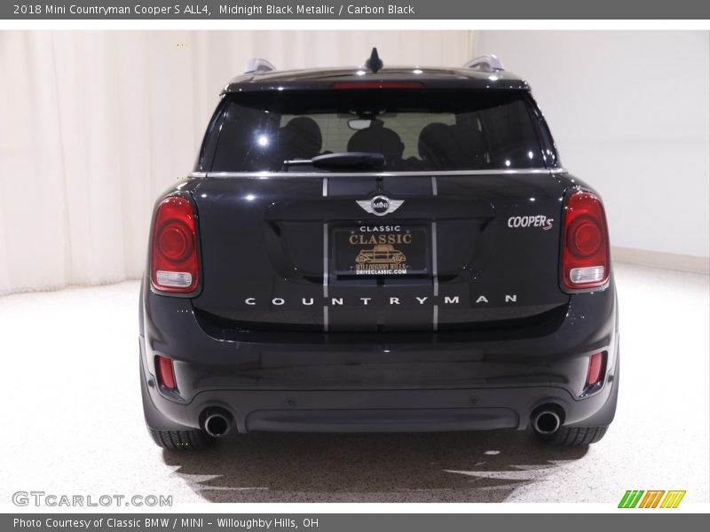 Midnight Black Metallic / Carbon Black 2018 Mini Countryman Cooper S ALL4