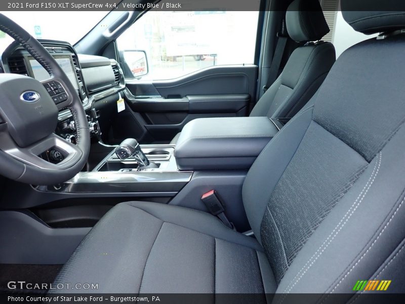 Velocity Blue / Black 2021 Ford F150 XLT SuperCrew 4x4