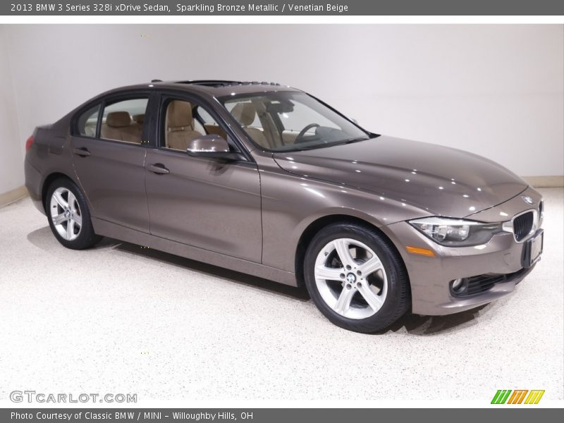 Sparkling Bronze Metallic / Venetian Beige 2013 BMW 3 Series 328i xDrive Sedan
