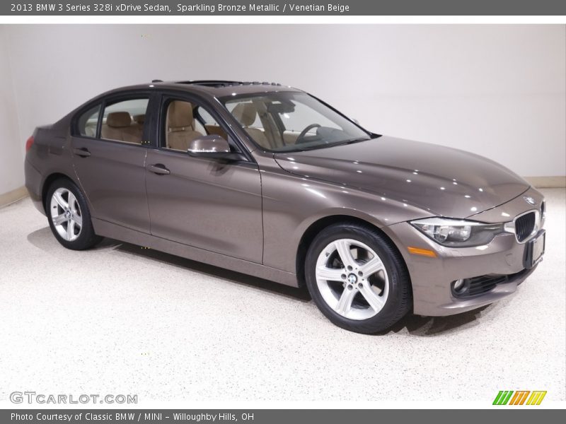 Sparkling Bronze Metallic / Venetian Beige 2013 BMW 3 Series 328i xDrive Sedan