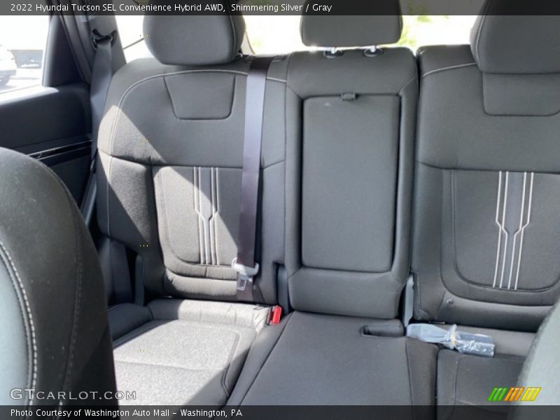 Shimmering Silver / Gray 2022 Hyundai Tucson SEL Convienience Hybrid AWD