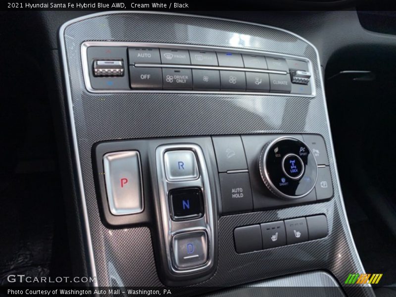Cream White / Black 2021 Hyundai Santa Fe Hybrid Blue AWD